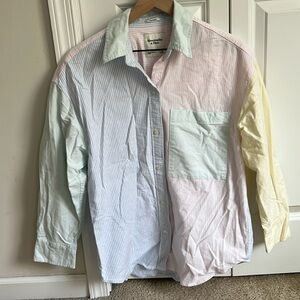 Abercrombie Color Block Button Down Shirt